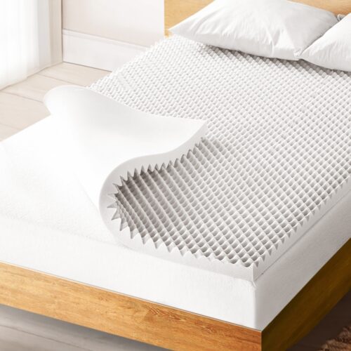 Giselle Bedding Memory Foam Mattress Topper Egg Crate 5cm King Single - Image 7