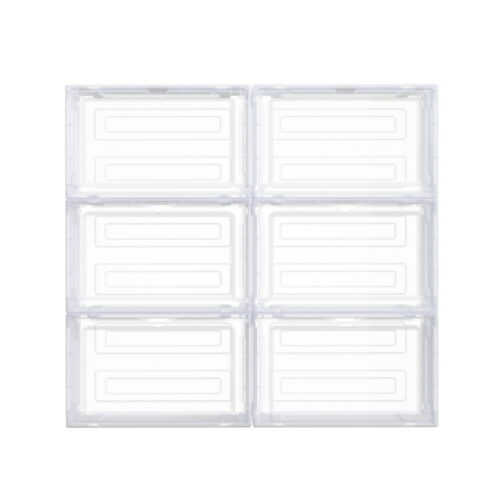 Artiss Shoe Box DIY Set of 6 Stackable Magnetic Door - Image 3