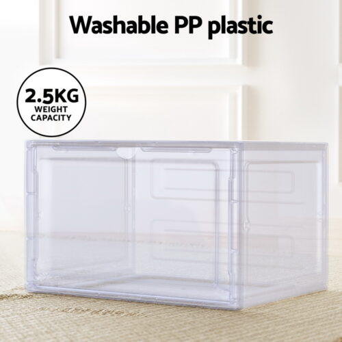 Artiss Shoe Box DIY Set of 6 Stackable Magnetic Door - Image 5
