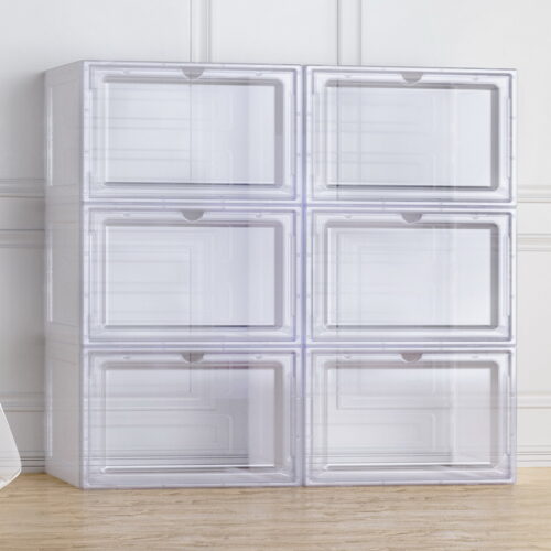 Artiss Shoe Box DIY Set of 6 Stackable Magnetic Door - Image 7