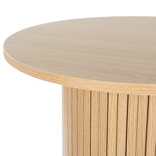 Artiss Coffee Table Round Fluted Base PIIA - Image 3