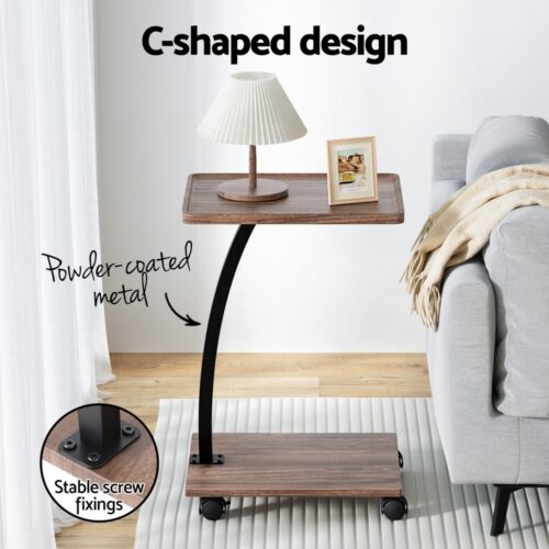 Artiss Coffee Table C Shaped - Image 5