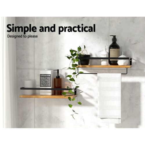 Artiss Floating Wall Shelf Set of 2 - Image 5