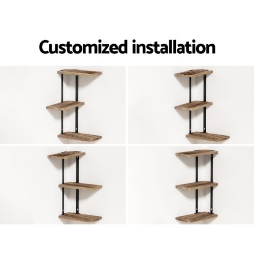 Artiss Floating Wall Shelf 3-Tier - Image 6