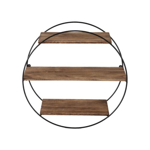 Artiss Floating Wall Shelf Round 3-Tier - Image 3