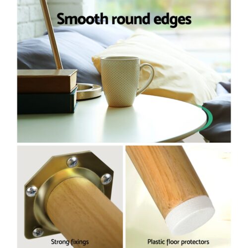 Artiss Coffee Table Round 50CM Callix - Image 5