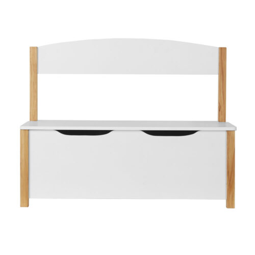 Keezi Kids Toy Box Chest Storage Blanket Children Organiser Seating Bench - Image 3
