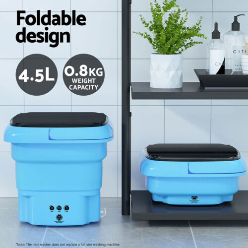 Devanti Portable Washing Machine 4.5L Blue - Image 5