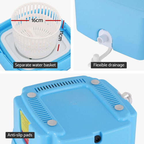 Devanti Portable Washing Machine 4.5L Blue - Image 6