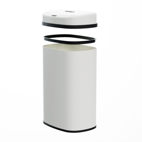 Devanti 50L Sensor Bin Motion Rubbish Automatic White - Image 3