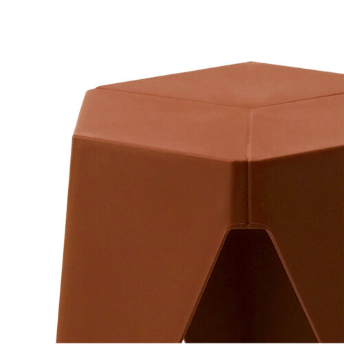 Artiss 2x Bar Stools Puzzle Plastic Foot Stool Red - Image 4