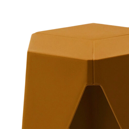Artiss 2x Bar Stools Kitchen Dining Chairs Plastic Puzzle Foot Stool Yellow - Image 4