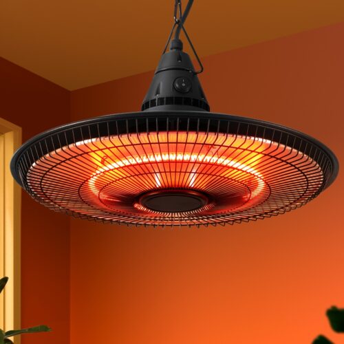 Devanti 1500W Hanging Electric Patio Heater - Image 7