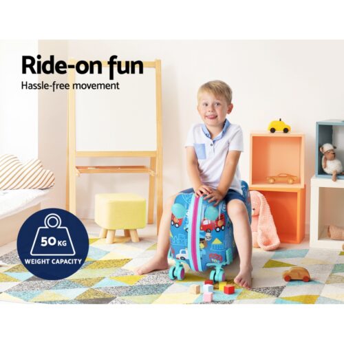 Wanderlite 17" Kids Ride On Luggage Children Suitcase Trolley Travel Car - Image 5