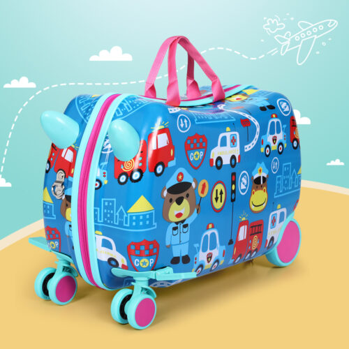 Wanderlite 17" Kids Ride On Luggage Children Suitcase Trolley Travel Car - Image 7
