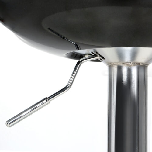 Artiss 2x Bar Stools Gas Lift Plastic Seat Black - Image 3