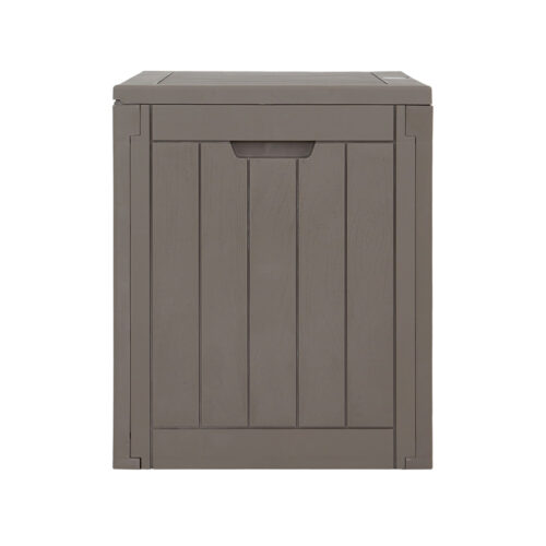 Gardeon Outdoor Storage Box 118L Container Lockable Garden Toy Tool Shed Grey - Image 3