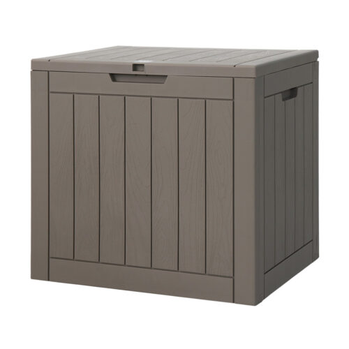 Gardeon Outdoor Storage Box 118L Container Lockable Garden Toy Tool Shed Grey - Image 7