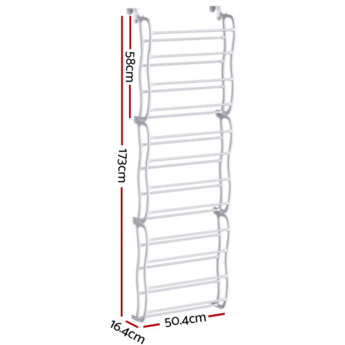 Artiss Shoe Rack Hanging Over Door Organiser 24 Pairs Eric - Image 2