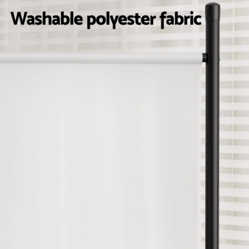 Artiss 3 Panel Room Divider Screen 260x180cm Fabric White - Image 5