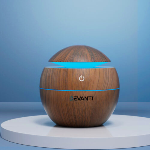 Devanti Aroma Diffuser Aromatherapy Dark Wood 130ml - Image 5