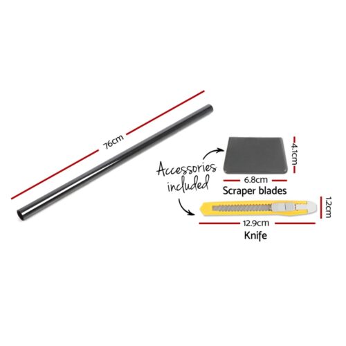 Giantz Window Tint Film Black Roll 5% VLT Home House 76cm X 7m Tinting Tools - Image 2