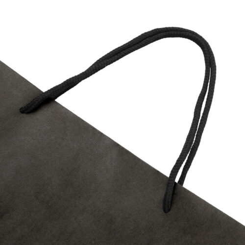 50pcs Bulk Paper Bags Pack Shopping Retail Gift Bag Reusable Fabric Handle Black - Image 4