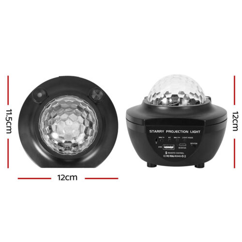 Gardeon Projector Party Night Light LED Galaxy Starry Sky Ocean Star Lamp Music - Image 2
