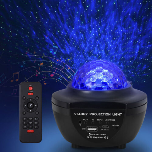 Gardeon Projector Party Night Light LED Galaxy Starry Sky Ocean Star Lamp Music - Image 5