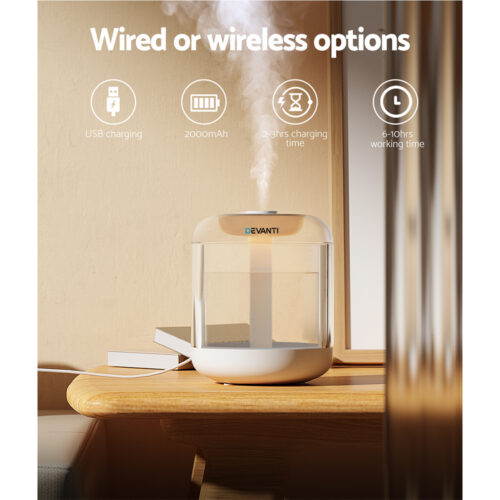 Devanti Aroma Diffuser Aromatherapy Humidifier 1L - Image 6