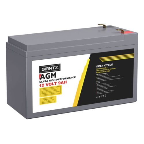 Giantz AGM Deep Cycle Battery 12V 9Ah Box Portable Solar Caravan Camping - Image 7
