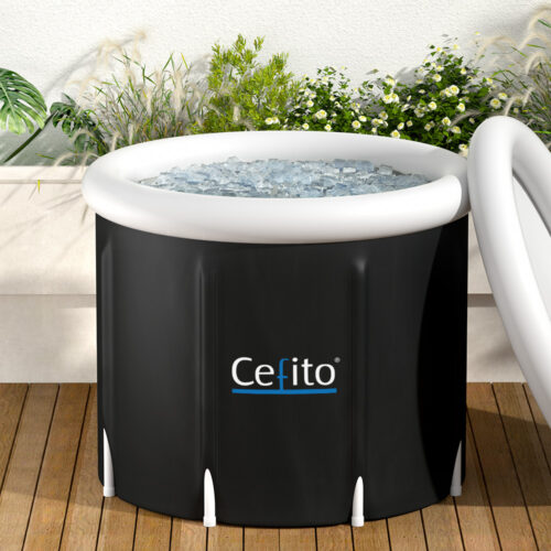 Weisshorn Portable Ice Bath Tub 70X80CM Inflatable Folding Bathtub Spa Massage - Image 7