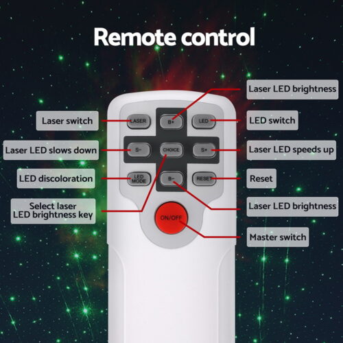 Gardeon Projector Party Light LED Starry Sky Galaxy Laser Projection Night Lamp - Image 6