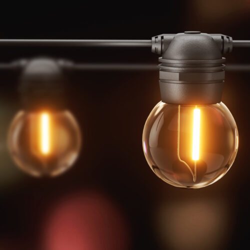 17m Solar Festoon Lights Outdoor LED String Light Christmas Wedding Decor - Image 7