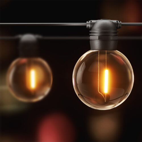 17m Solar Festoon Lights Outdoor LED String Light Wedding Christmas Party - Image 7