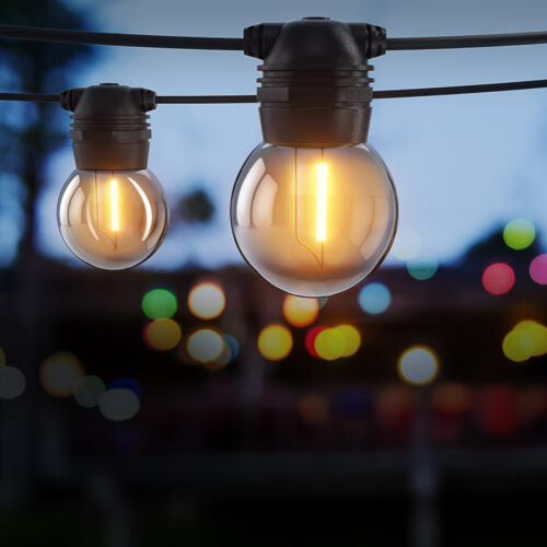 23m Solar Festoon Lights Outdoor LED String Light Xmas Wedding Garden Party - Image 7