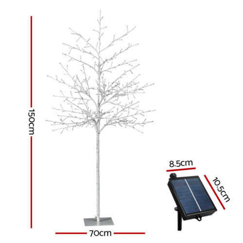1.5M Christmas Tree 304 LED Solar Jingle Jollys - Image 2
