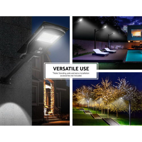 Leier 80 LED Solar Street Light 90W Flood Motion Sensor Remote Outdoor Wall Lamp - Image 6
