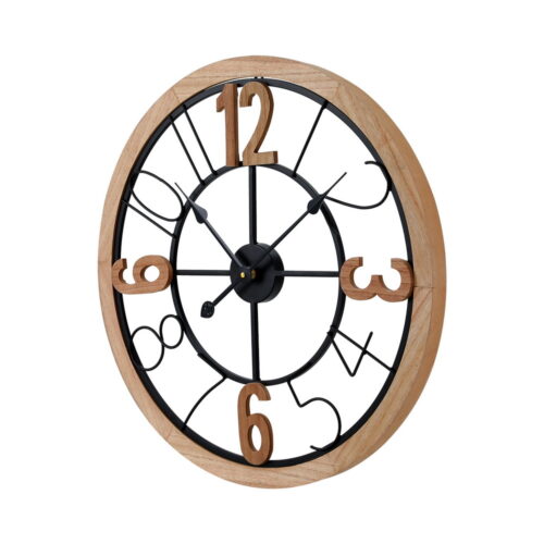 Artiss 60CM Wall Clock Wooden - Image 3
