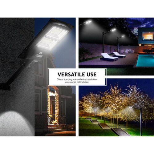 Leier 160 LED Solar Street Light 120W Flood Motion Sensor Remote Outdoor Wall Lamp - Image 6
