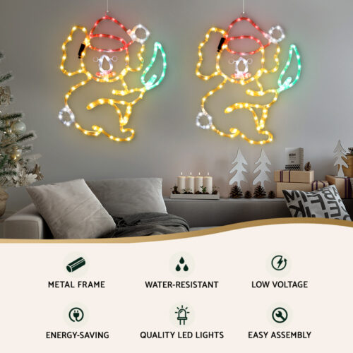 0.48M Christmas Lights Motif 216 LED Rope Light Outdoor Decoration Jingle Jollys - Image 3