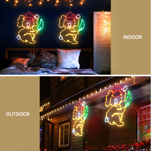0.48M Christmas Lights Motif 216 LED Rope Light Outdoor Decoration Jingle Jollys - Image 4