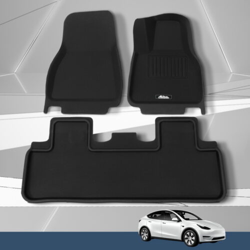Weisshorn Tesla Model Y Rubber Mats Carpets Front Rear Set RHD 21-24 - Image 7