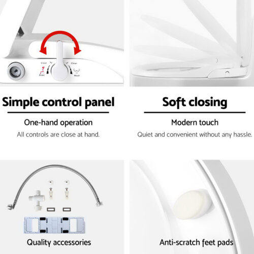 Cefito Non Electric Bidet Toilet Seat Cover Auto Water Spray Wash Knob Control - Image 6