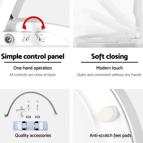Cefito Non Electric Bidet Toilet Seat Cover Auto Smart Water Wash Dry - Image 6