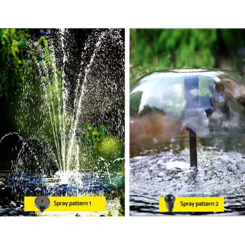 Gardeon Solar Pond Pump with Battery Kit LED Lights 9.8FT - Image 5