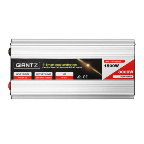 Giantz 1500W Puresine Wave DC-AC Power Inverter - Image 3