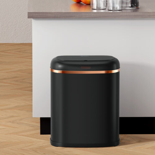 Devanti 38L Motion Sensor Bin Rubbish Automatic Black - Image 7