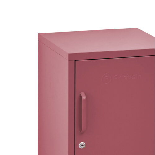 ArtissIn Bedside Table Metal Cabinet - MINI Pink - Image 4