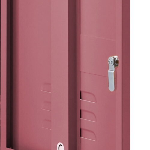 ArtissIn Bedside Table Metal Cabinet - MINI Pink - Image 5
